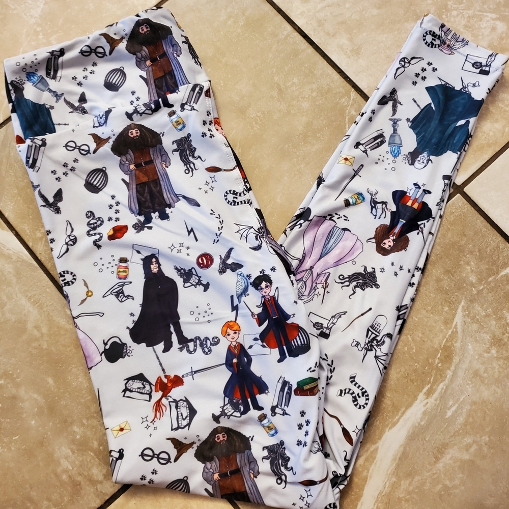Harry Potter Hogwarts Wizard Inspired Leggings